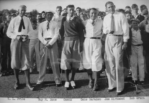 06 T.L. Price, Guy Sone, Owens, Gene Sarazen, Joe Kirkwood, Bob Grant