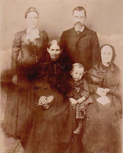 04 Five Generations: Will Wells, Lucy Lawson Wells, Benjamin Lawson, Nancy Matthews Lawson and Ellen Matthews